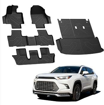 LASFIT Floor Mats for Toyota Grand Highlander 2024-2026 7&8 Seats
