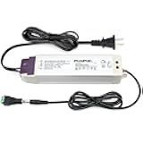 PLUSPOE LED Light Strip 50W Dimmable Driver(2A),Magnetic,110V AC to 24V DC Transformer,Low Voltage Power Supply,Compatible with Lutron and Leviton dimmer, for Kitchens, Cabinets, Bedrooms and More