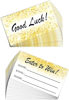 200 Pieces Raffle Tickets 3.5”x2” Entry Cards Contest,Raffles,Ballot Box,50/50,Auction,Great for Fund Raisers,Fairs,Carnivals,and More-with Space for Name, Email Address, and Phone Number Fields