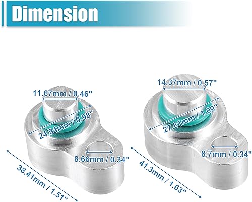 Miniatura 6 de X AUTOHAUX Juego de 2 tapones de aire acondicionado trasero para Ford Expedition 2007-2016 para Ford Explorer 2011-2016 para Lincoln MKT 2009-2016