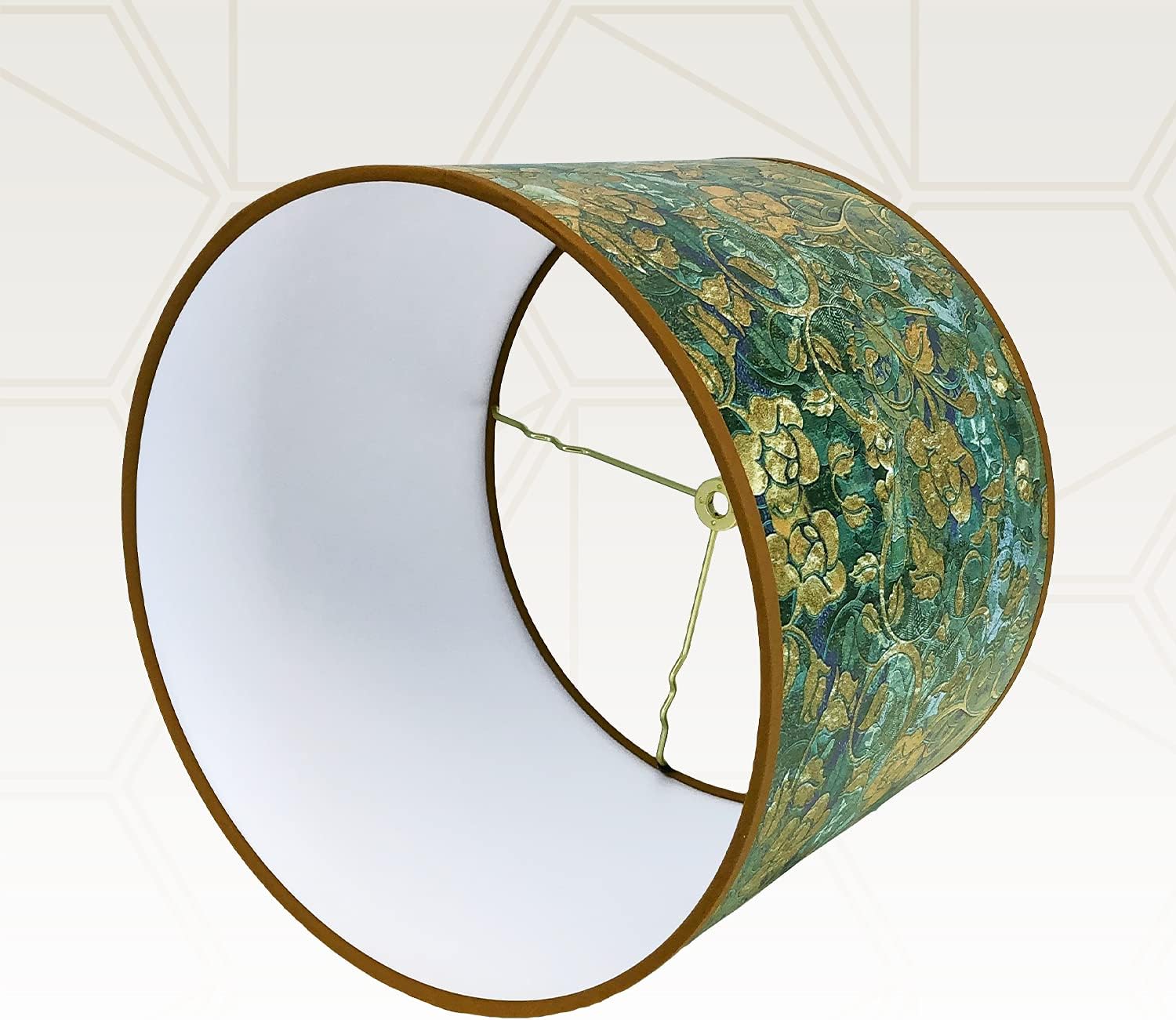 Royal Designs, Inc. Trendy Decorative Handmade Lamp Shade, Made in USA, 12in, HBC-8071-12, Golden Poppy