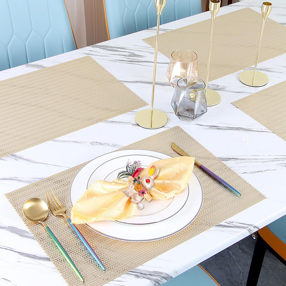 Servilletas Lino 15 Servilleteros De Mesa Dorados Metal - Diseño Hueco, Para  Bodas Y Eventos Servilleteros Dorados, image size:1001x1001