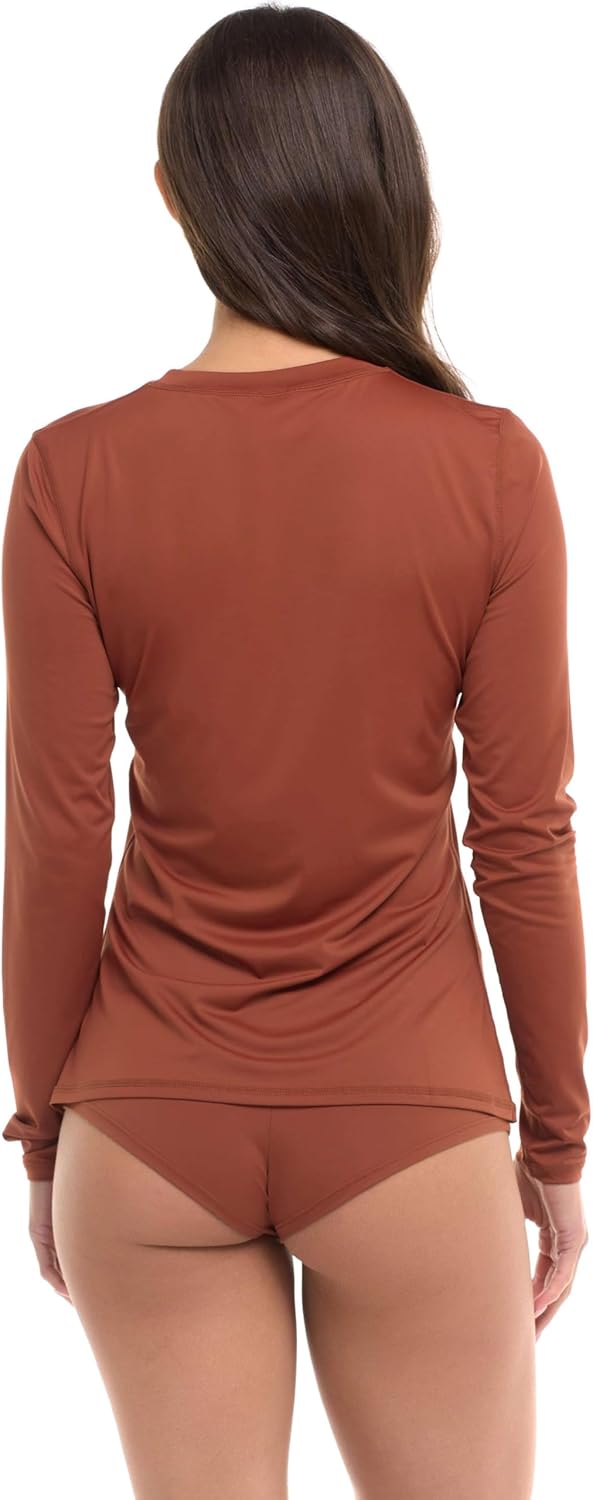 Women's Cozy Honey Long Sleeve Rashguard 50+ Uv Protection Skin Guard