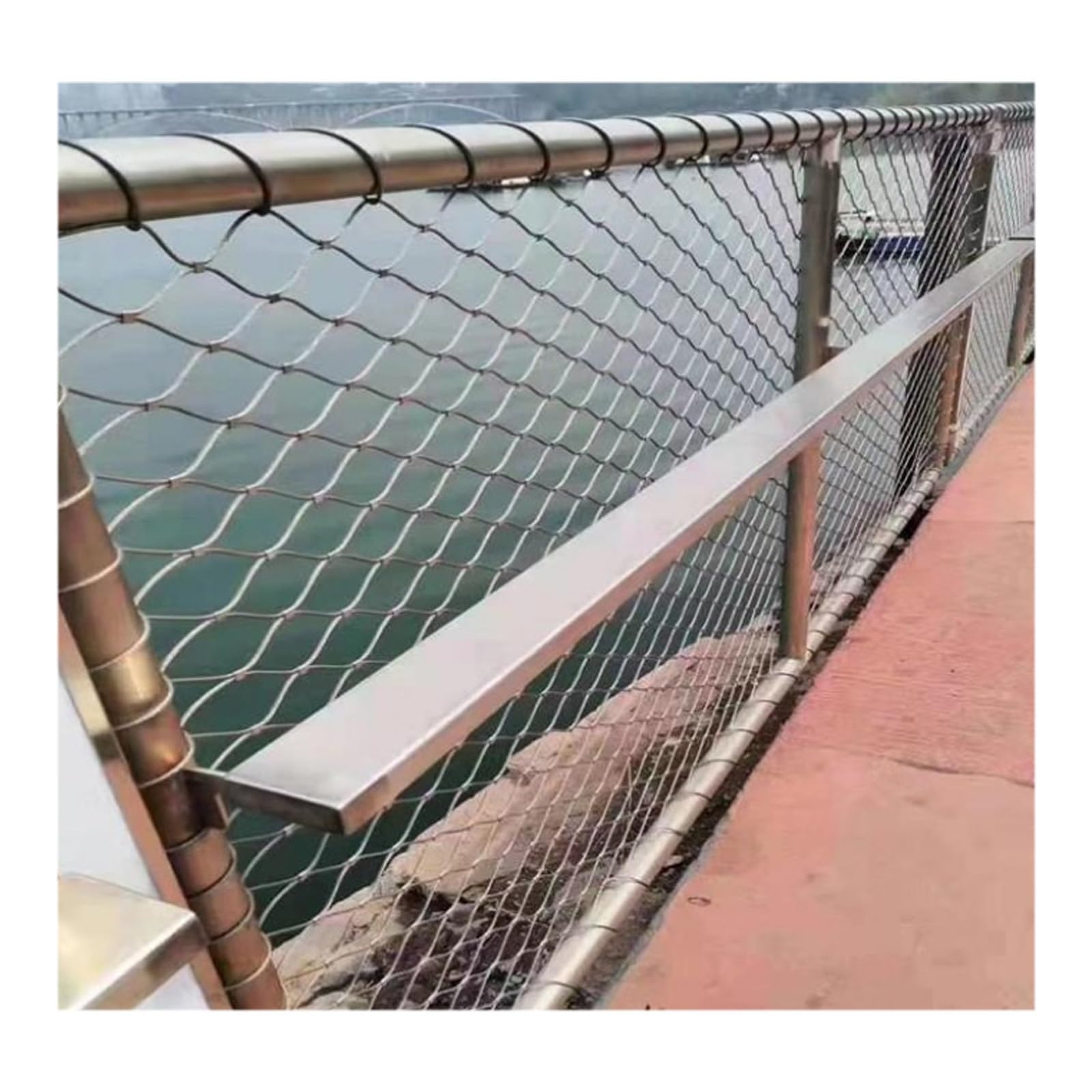 SDGBCXD stainless steel rope mesh, Can Be Used in Homes, Gardens, Balconies, Warehouses, Construction Sites, Factories, Etc(7 * 2.4m/22.9 * 7.8ft)