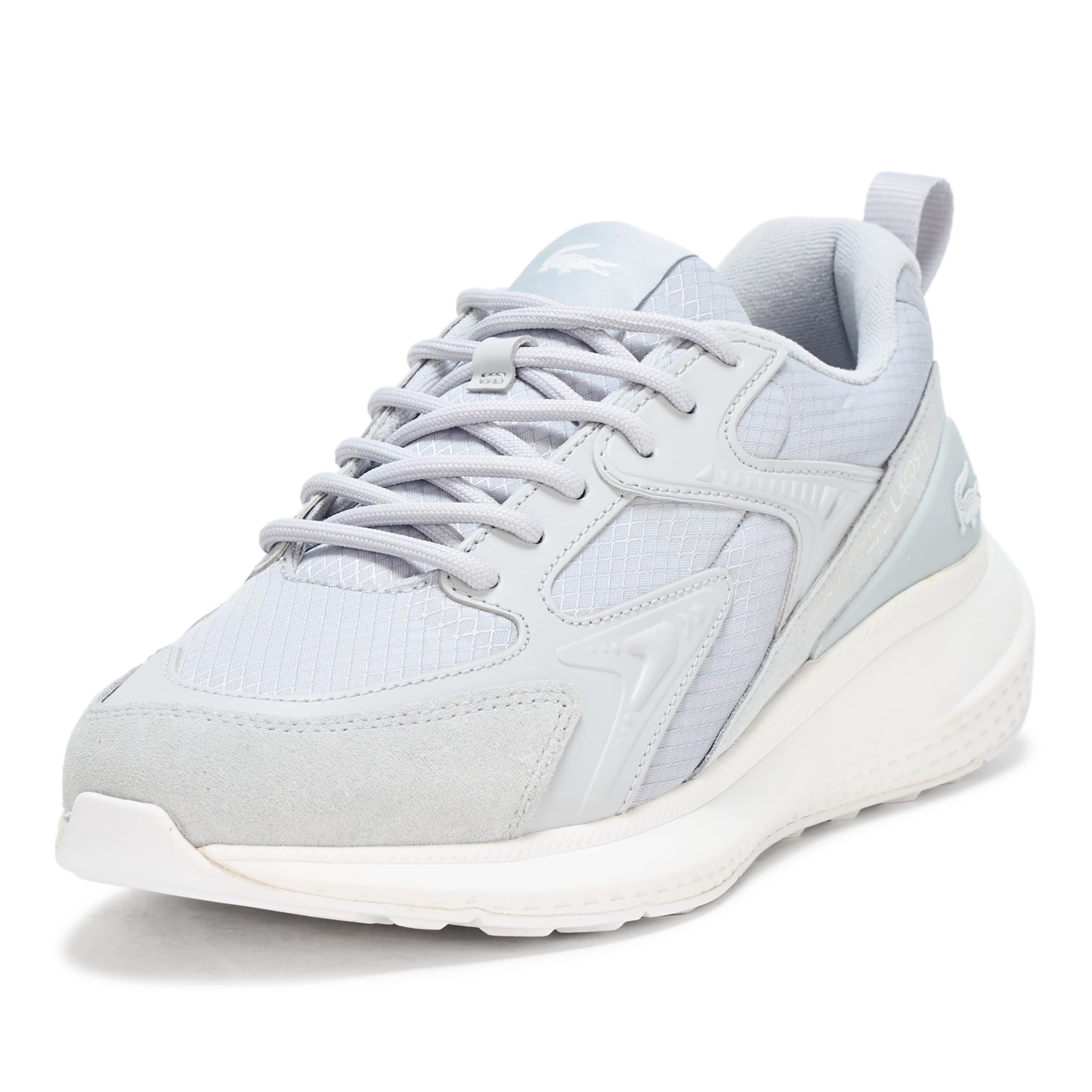 

                                                    Lacoste Mens L003 Evo Sneaker, LT Gry/WHT, 12