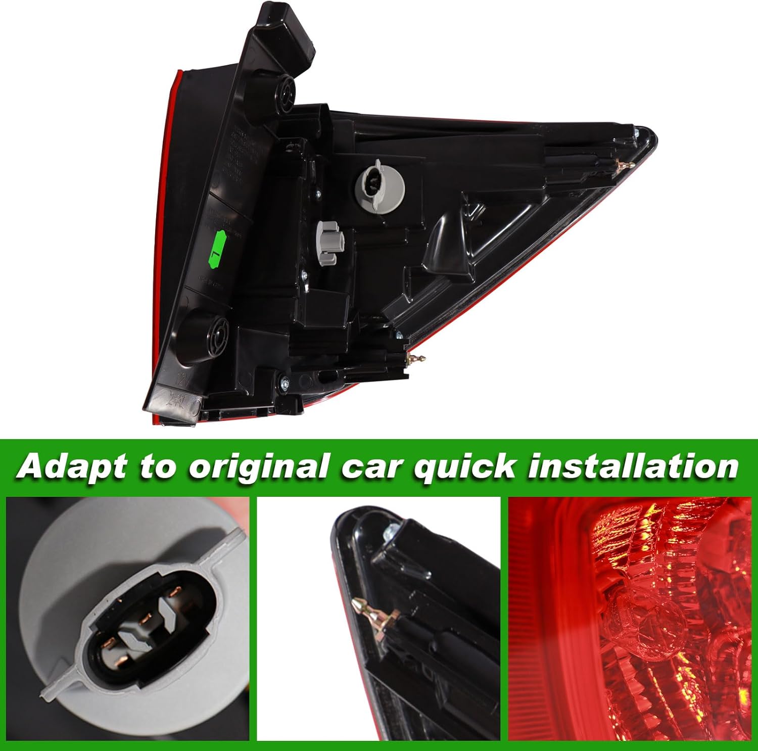 Tail Light Outer Compatible with Honda Pilot 2016 2017 2018 LED Taillight Brake Lamp Assembly Right Passenger Side Replace 33500TG7A01 HO2805107