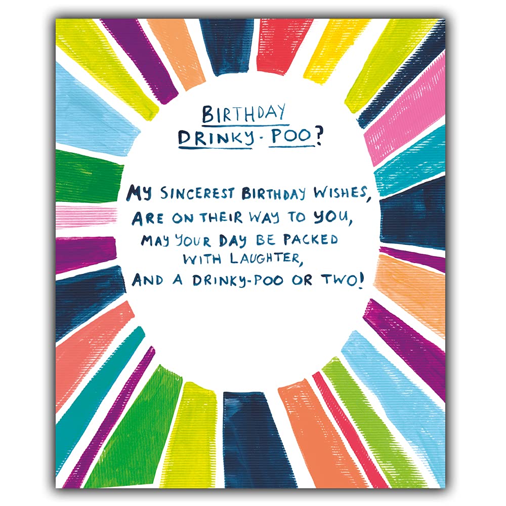 Emotional Rescue Funny Birthday Card For Him, Birthday Card For Him, Birthday Card Funny For Him, Drinky Poo, Paper Salad, Multi, ESH003