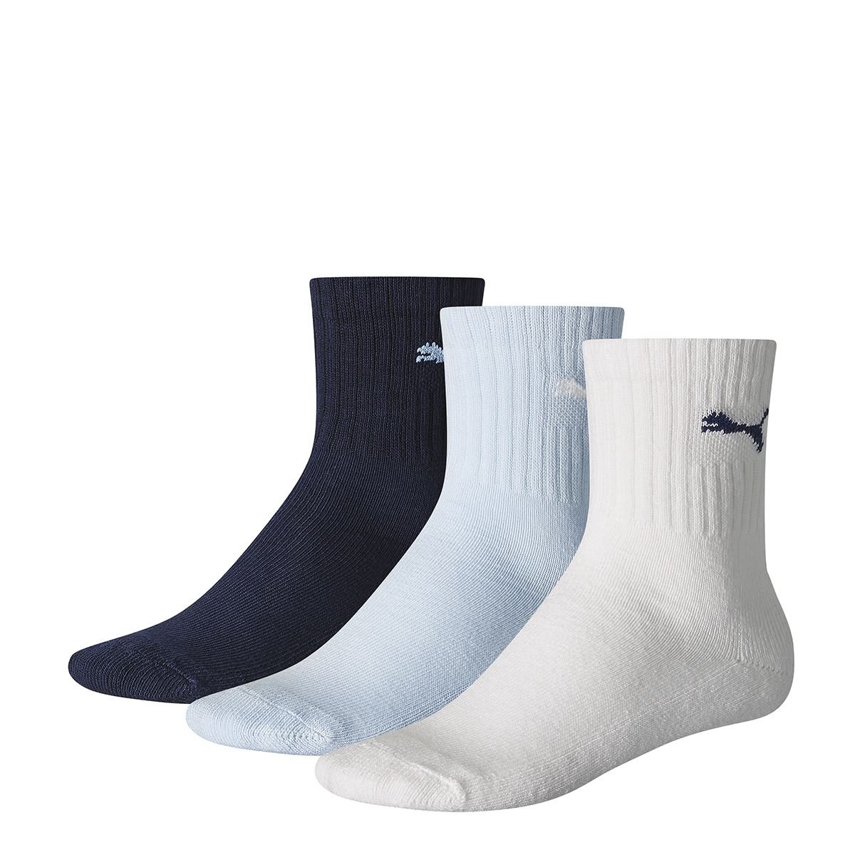 Puma White Sport Junior 3P - Socks For Children, 2.5 - 5 Uk(35-38 Eu)