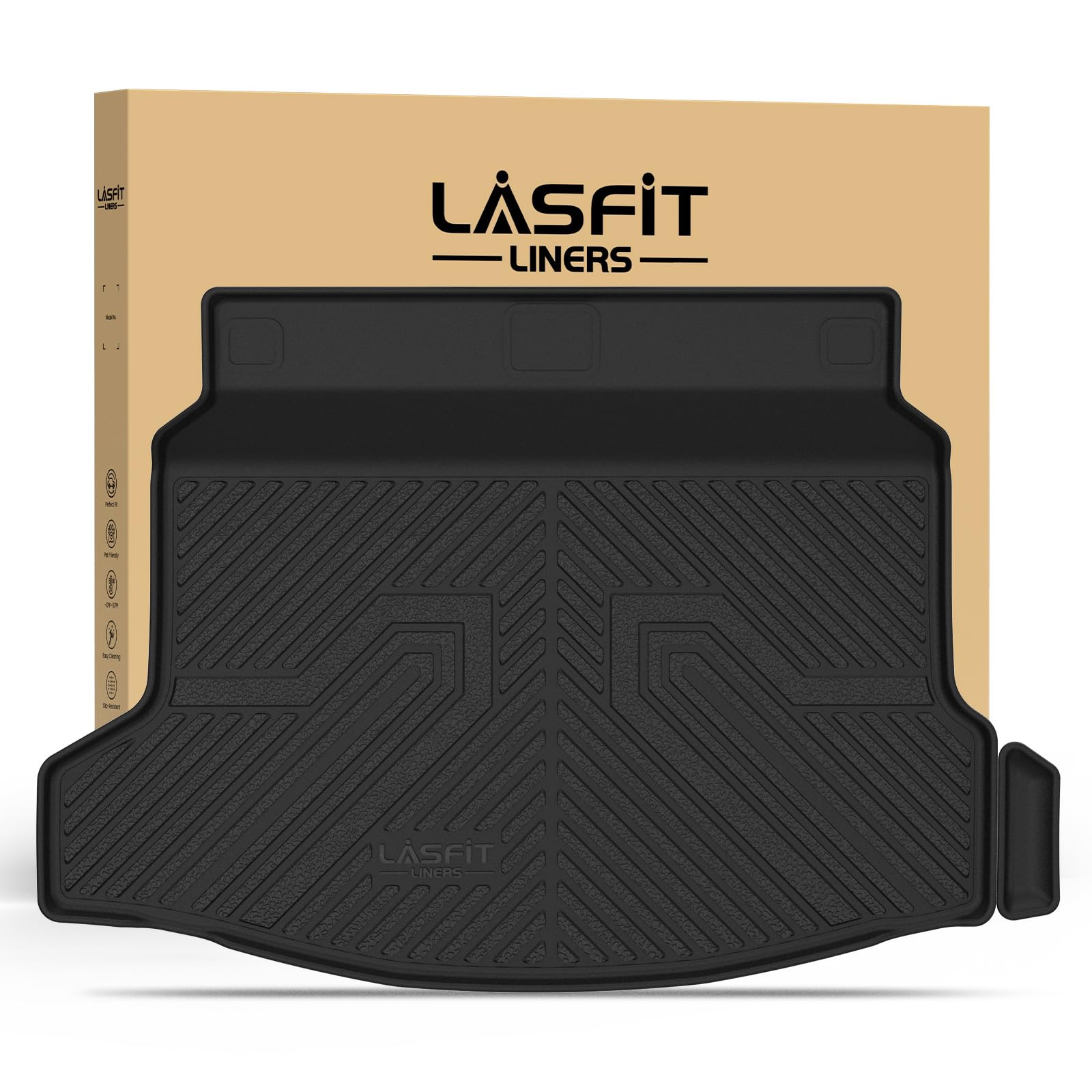 LASFIT All Weather Cargo Mats for Honda Civic 2022-2026 - Hatchback