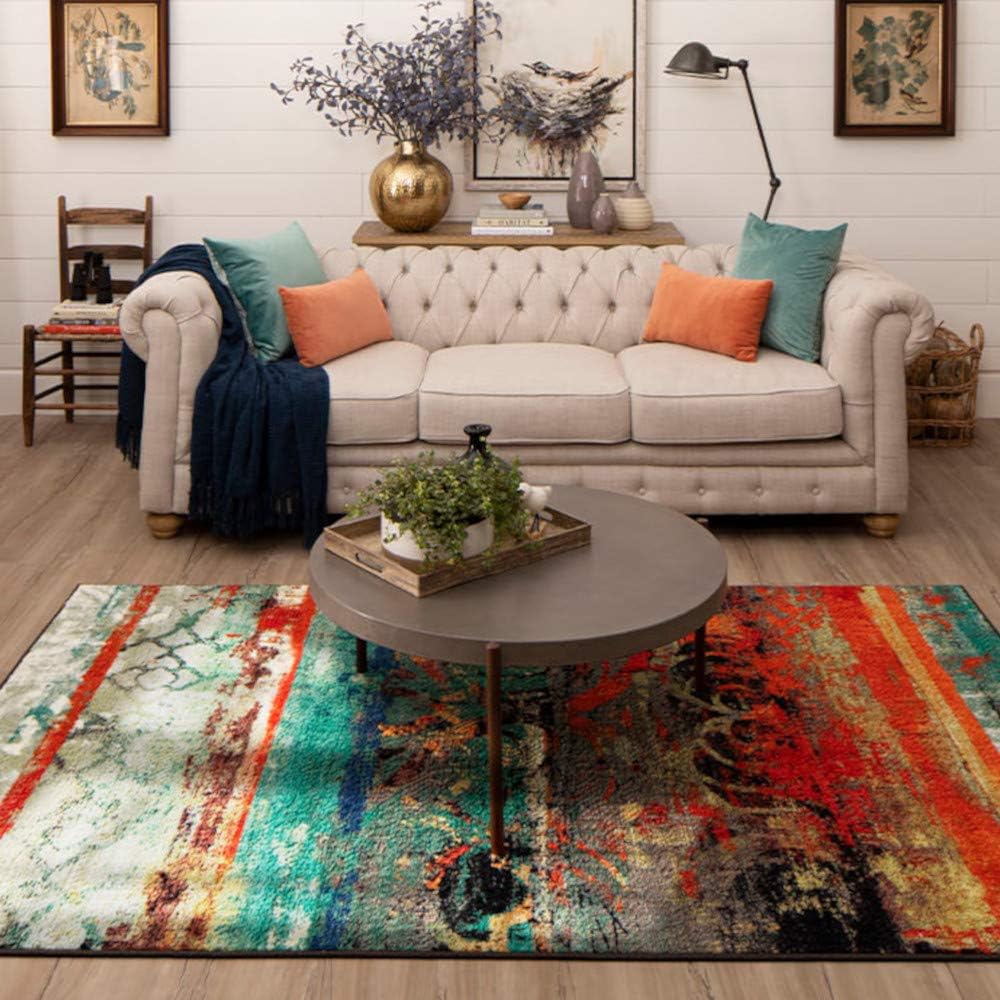 Mohawk Home Eroded Color Multicolored Area Rug, 8 ft x 10 ft, Multi