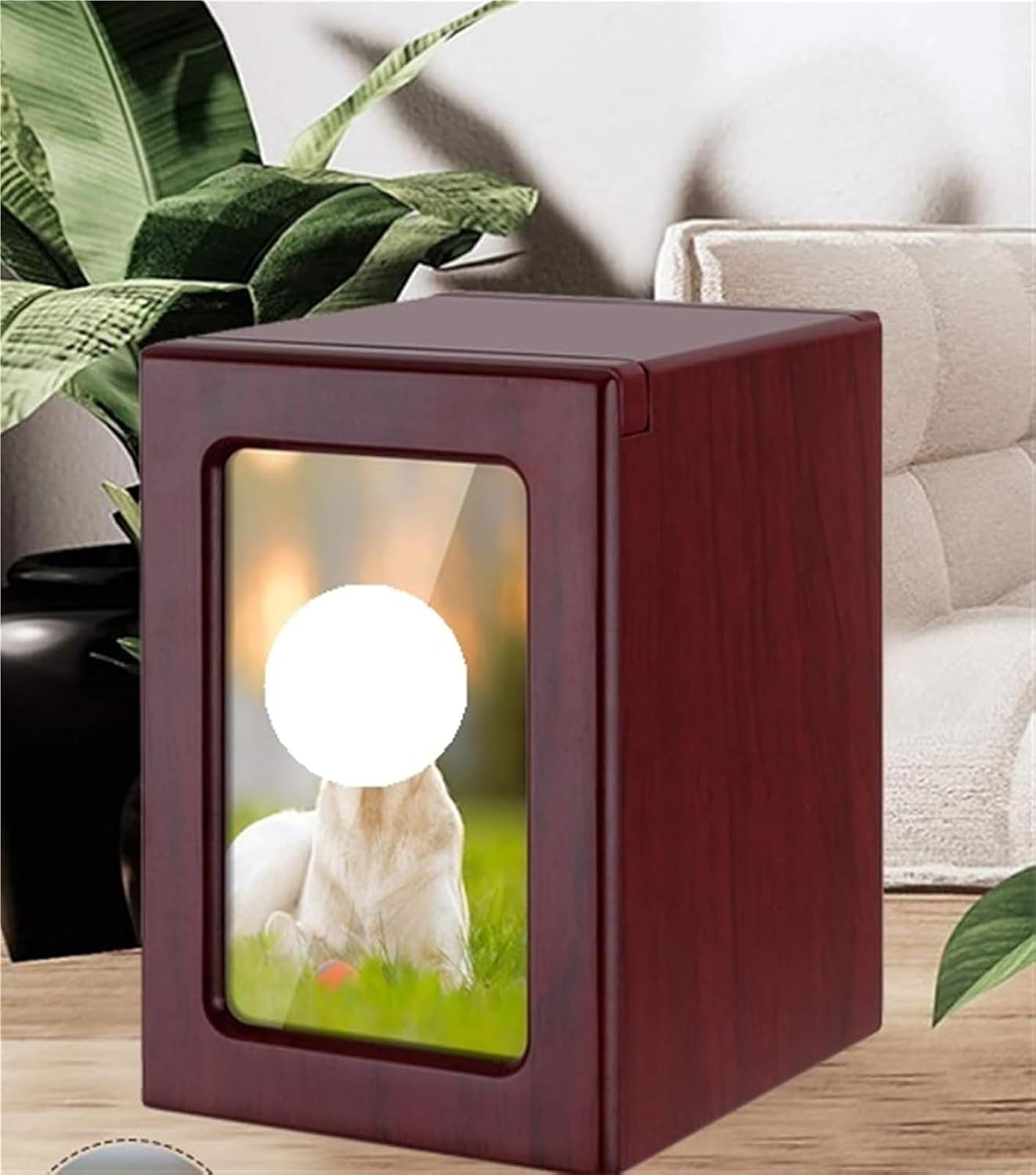 Cemetery Urns, Small Animal Memorial Boxes, Ceramic Coffins, Funeral Jars, for Dogs and Cats(A)