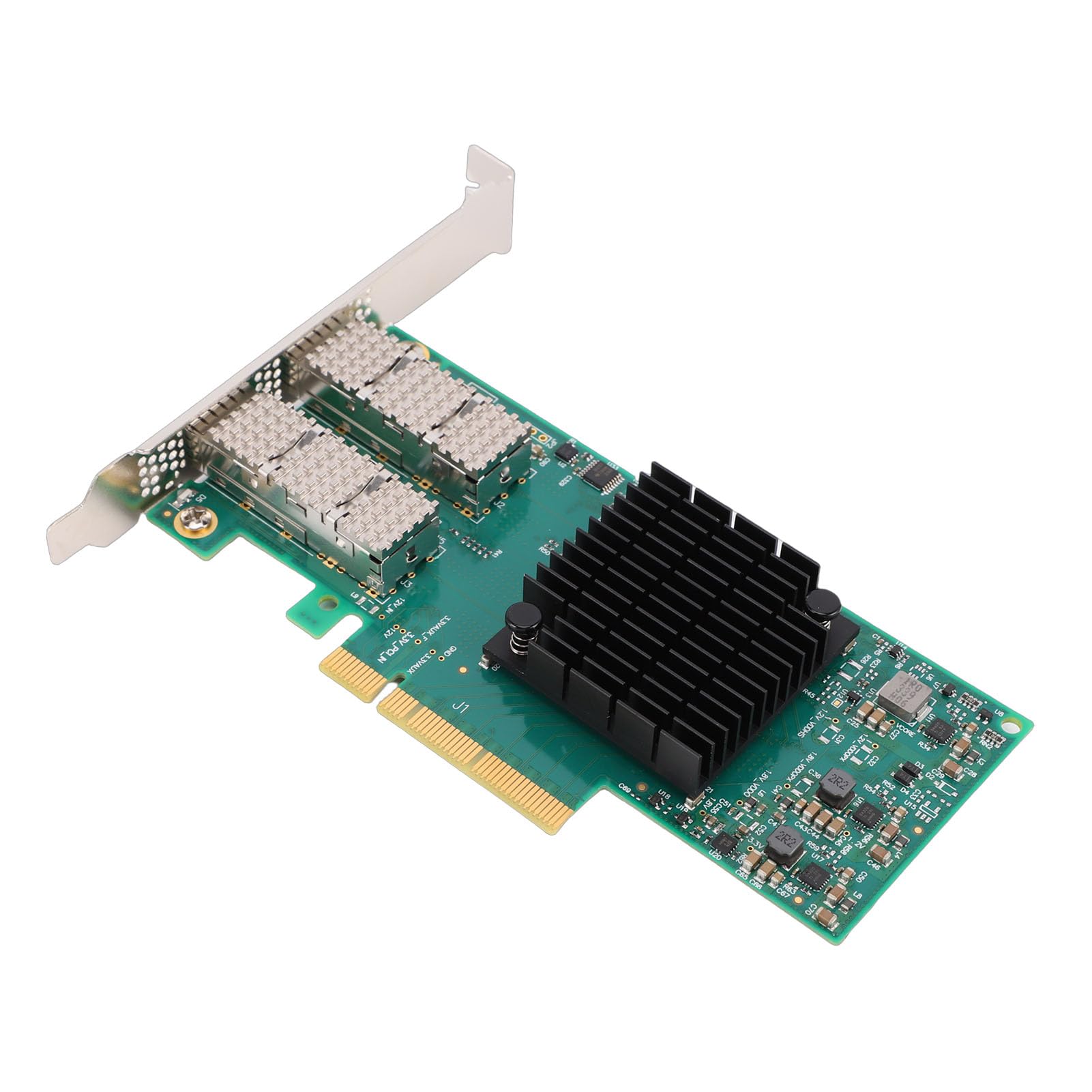 Kadimendium Scheda di Rete Ethernet PCIe 10G 25G Doppia Porta Trasmissione a Bassa Latenza per Sistemi Compatibili con