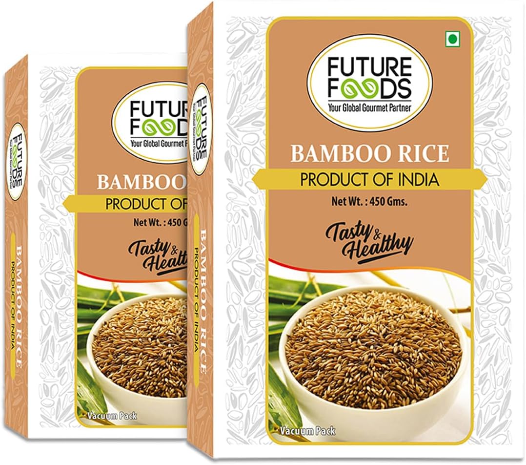 Future Foods Premium Bamboo Rice 450 gram | Protein Rich | Nutrient Rich | With Anti-Diabetic Properties | Vitamin B Rich | Fat Free (Pack of 2)