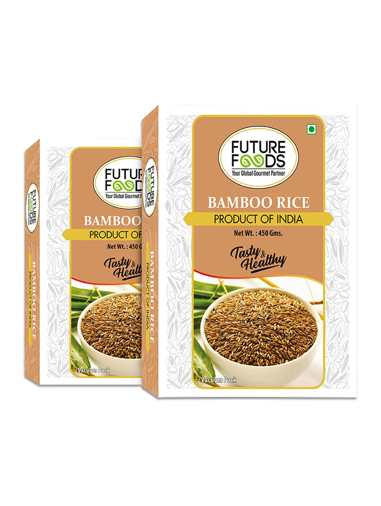 Future Foods Premium Bamboo Rice 450 gram | Protein Rich | Nutrient Rich | With Anti-Diabetic Properties | Vitamin B Rich | Fat Free (Pack of 2)