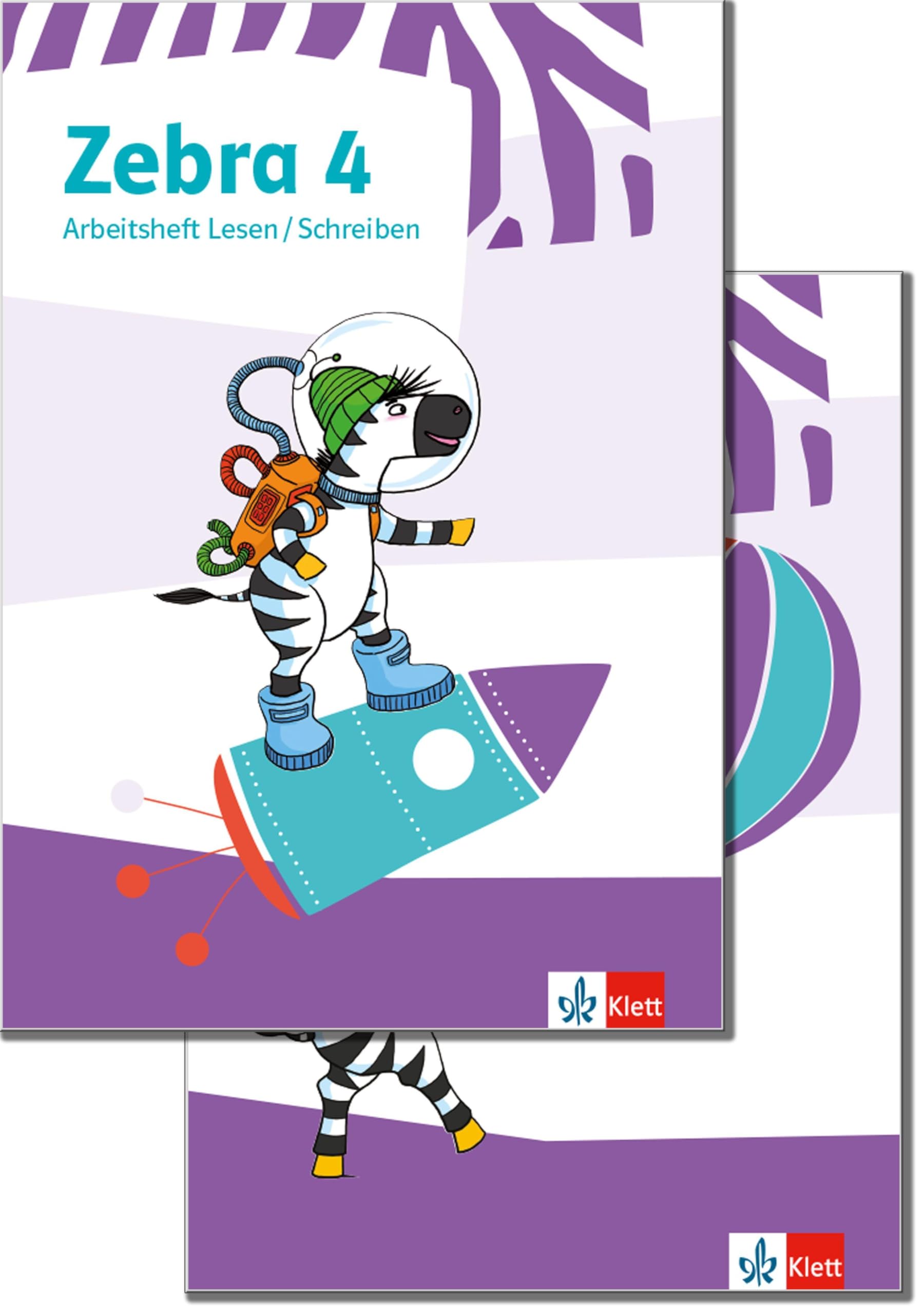 Zebra 4. Paket: Arbeitsheft Lesen/Schreiben und Arbeitsheft Sprache Klasse 4: Klasse 4