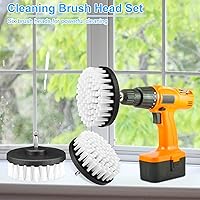 Vista 8 de Kit de limpieza de cepillo de taladro, juego de cepillos multiusos para taladro, cepillo de limpieza para taladro, superficies de baño, bañera