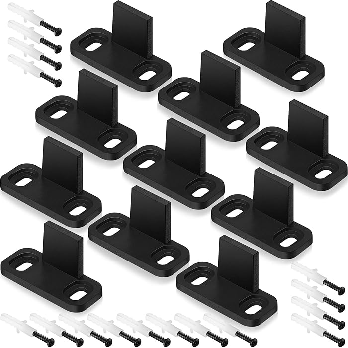 Buy 8 Pieces Sliding Barn Door Floor Guide No Groove Door Guide