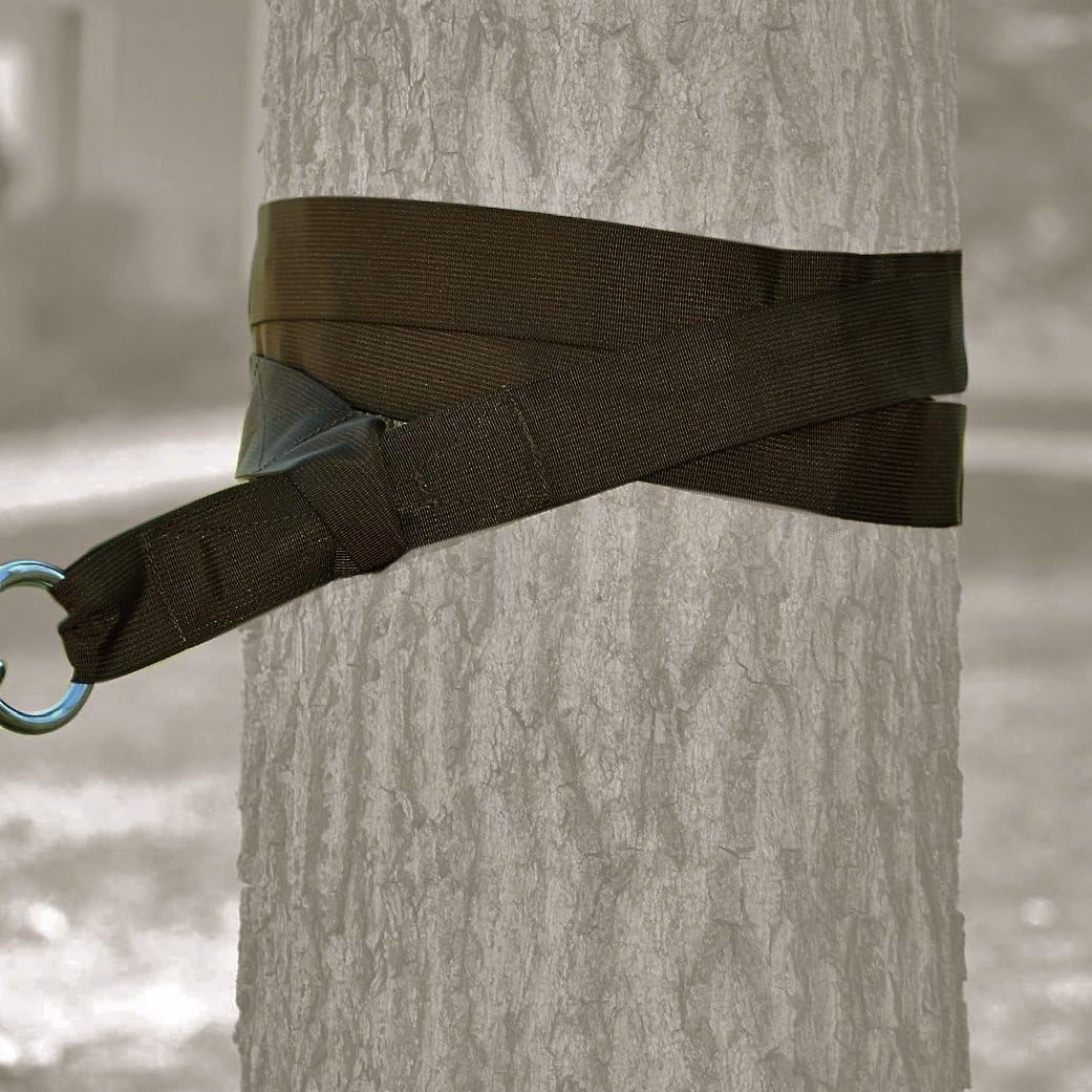 Hammock Tree Straps: by Hammock Time (TM) Pair of Non-Stretch Weather Resistant Polyester Hammock Straps 10' Feet Long and 2" Wide w/ 2 Free High Strength Carabiners