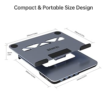 【新品】BENFEI ノートパソコンスタンド USB C 6in1 ドッキング 71S7EhhiYFL._UF350,350_QL80_.jpg