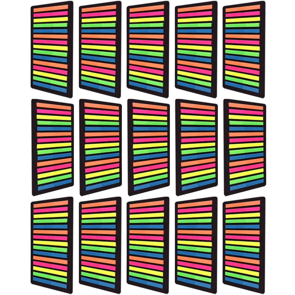 NUOBESTY 3 Sätze Satzmarkierungen Bookmarks Lesezeichen Textmarkierer Whiteboard-marker Trocken Abwischbar Textmarker Klebrige Seitenflags Highlight-streifen Das Haustier 15 Blatt * 3