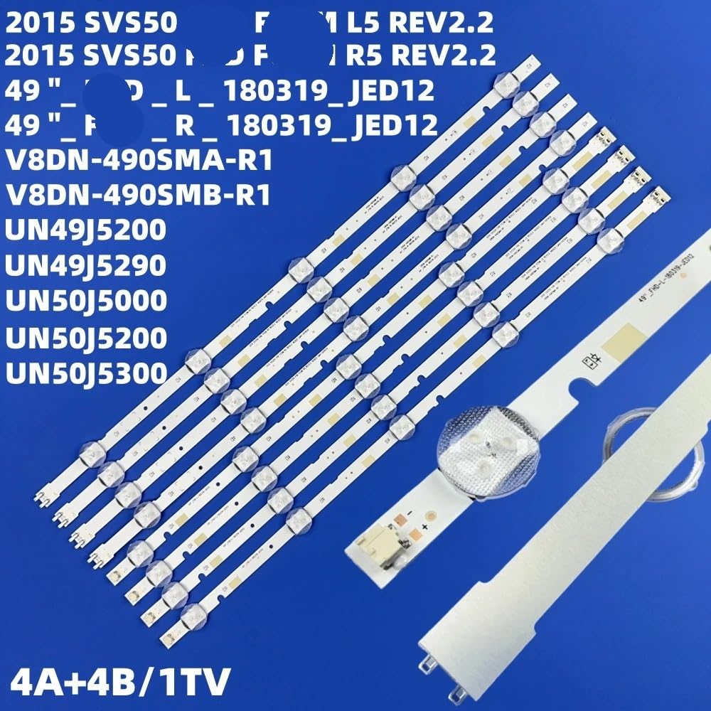 Tira Luminosa Tv 5 Juegos Tiras Retroiluminación LED Para UN49J5290 UN49J5290AG HG49NJ477 UN50J5200 Un49j5200 Un49j5200ag