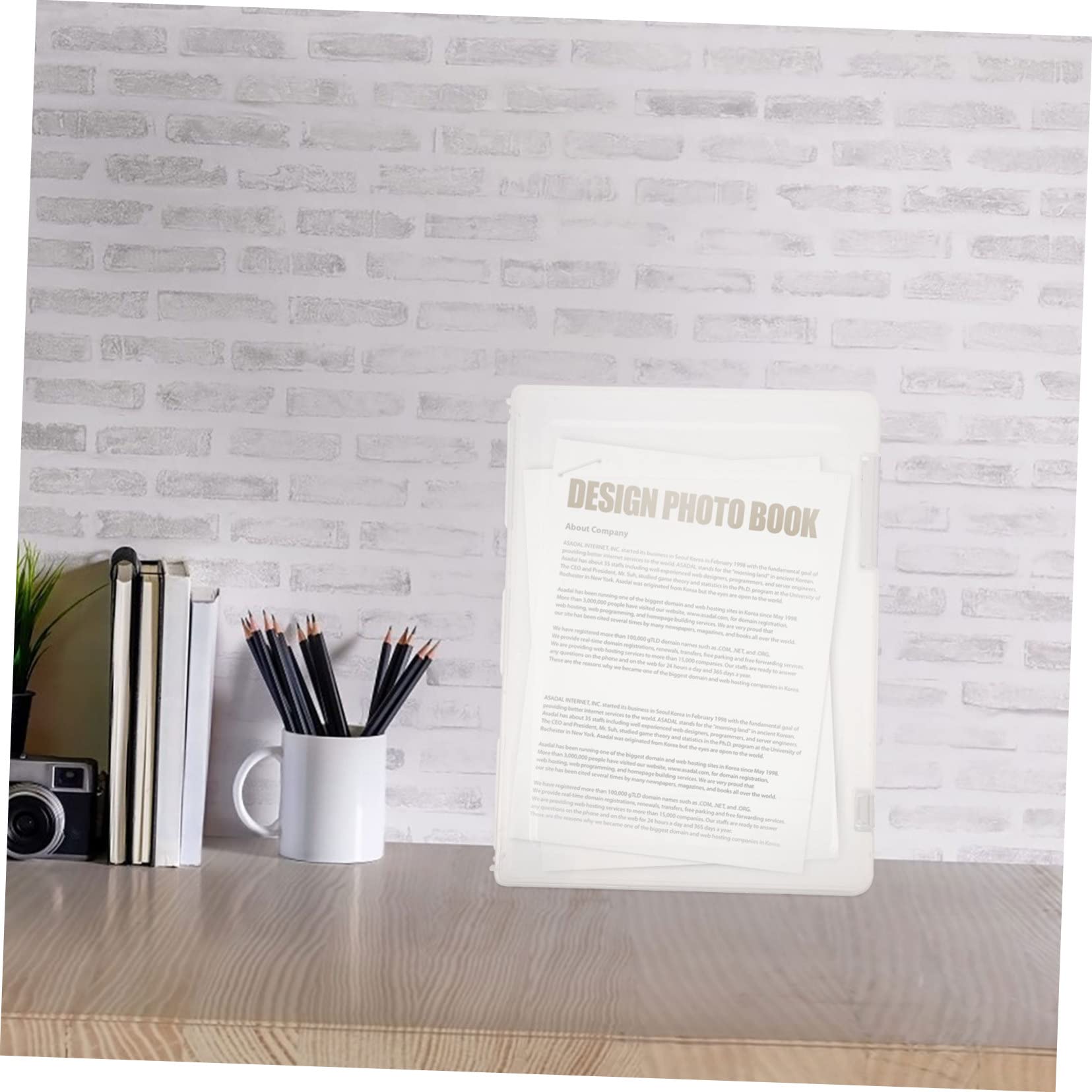 Artibetter 5 Stück Transparente Dokumentenbox Großer Kapazität Leichter Mobiler Organizer für Akten Zeitschriften und Bürobedarf Robuste Aufbewahrungsbox für Studium Büro und Zuhause