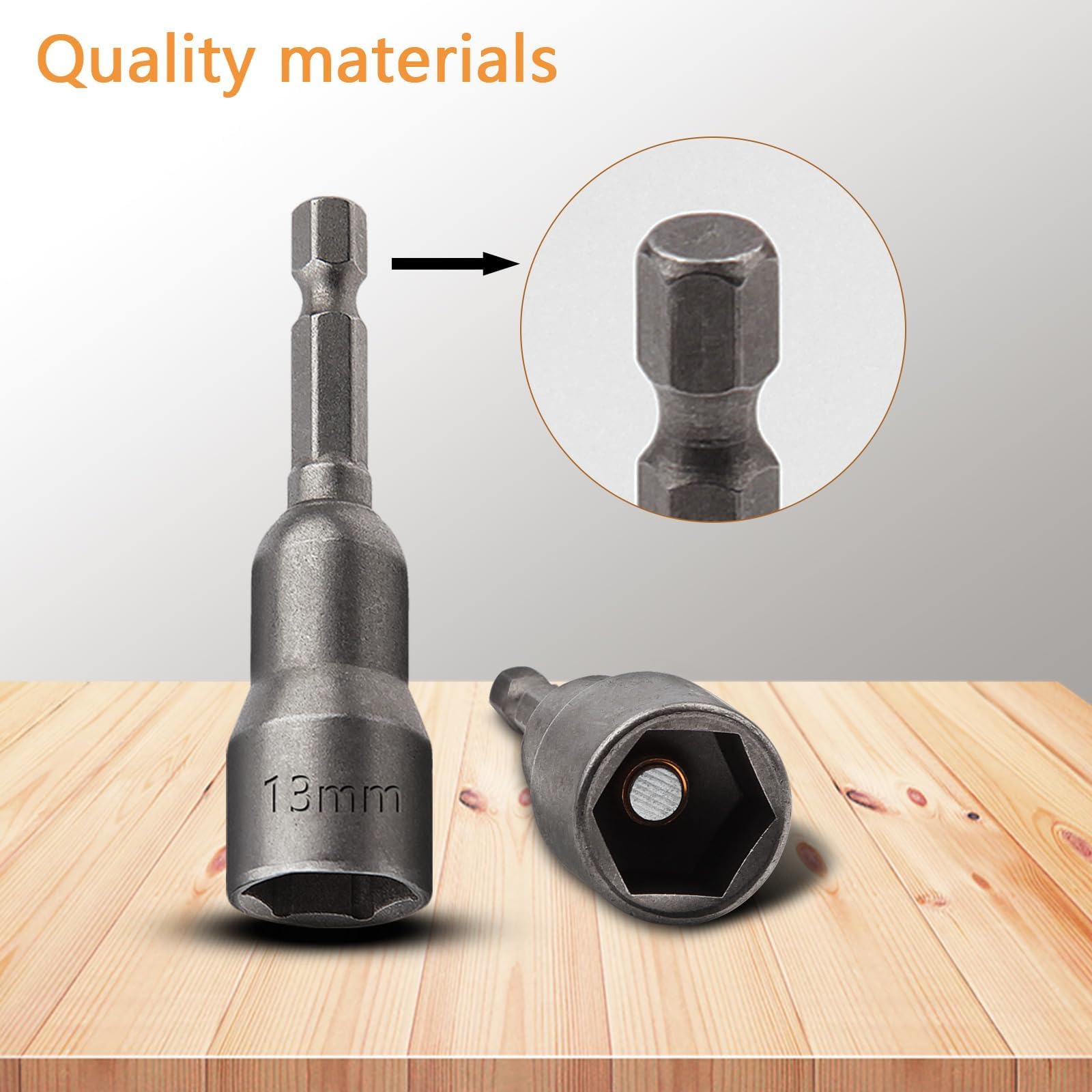 Acier Chrome Vanadium Durable Lot De 3 Embouts Hexagonaux TXXATX 17 Mm - Clés à Douille Magnétiques Pour Perceuse/visseuse
