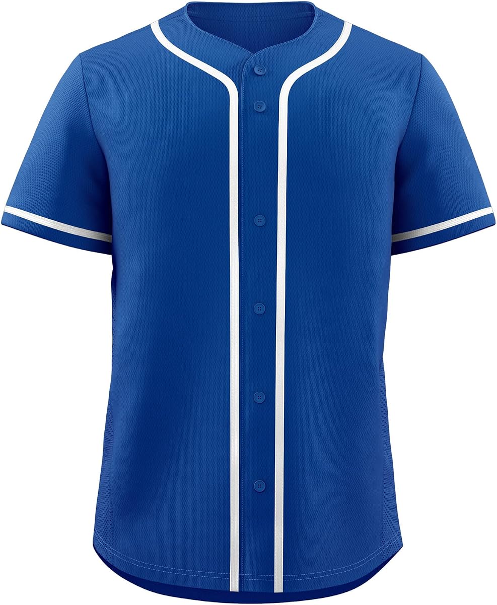 KXK Baseball Jersey for Men/Women Button Down Short Sleeve Team Uniform