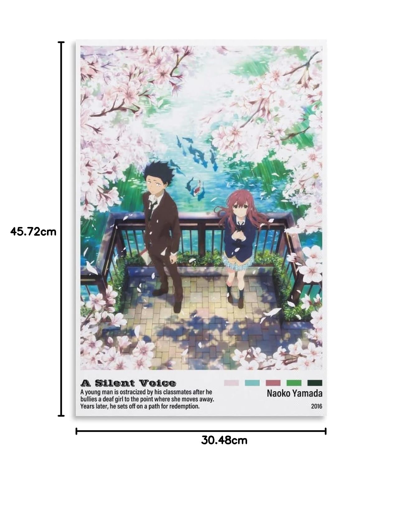 KiumiBaby Anime A Silent Voice Aesthetic Posters Canvas Art Poster