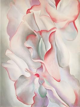 Pink Sweet Peas-OKeeffe - Canvas OR FINE Print Wall Art