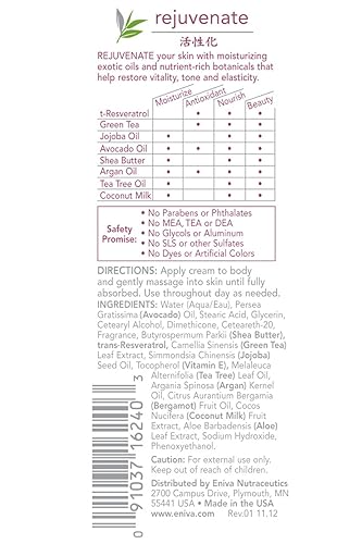 Miniatura 2 de Eniva Premium Rejuvenate Natural Therapy Cream Anti-Envejecimiento Crema para rostro, cuello y pecho para suavizar la piel y reducir las arrugas