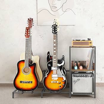 アコースティックギター+ギタースタンド ギタースタンド エレキギター・ベース用 5本掛【本体