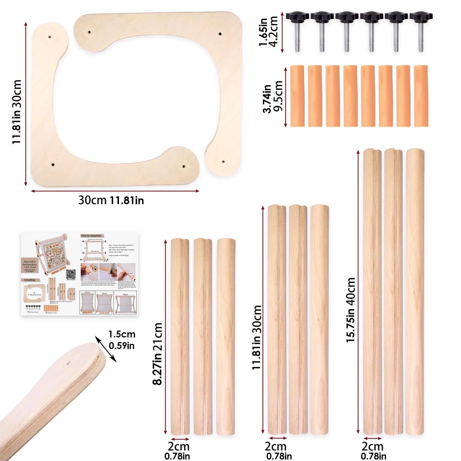 Supporto Per Telaio Da Ricamo Supporto Da Esposizione Regolabile E | Treppiede Per Lavori Di Ago E Cucito Per Quilting, Cucito, Punch Needle, Arazzo, Ricamo E Artigianato Creativo