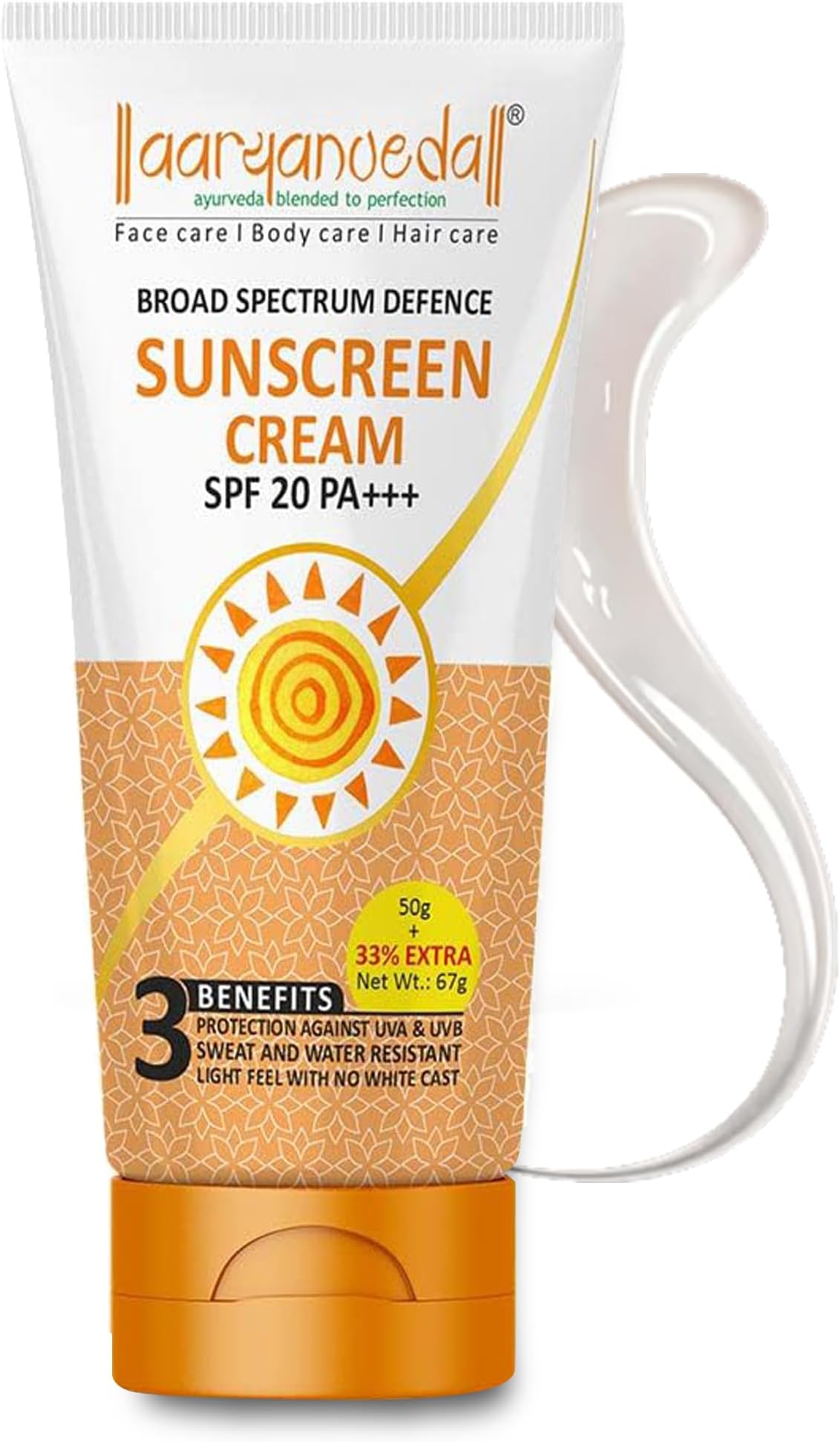 Aryanveda Sunscreen Lotion SPF-20(67 gm)