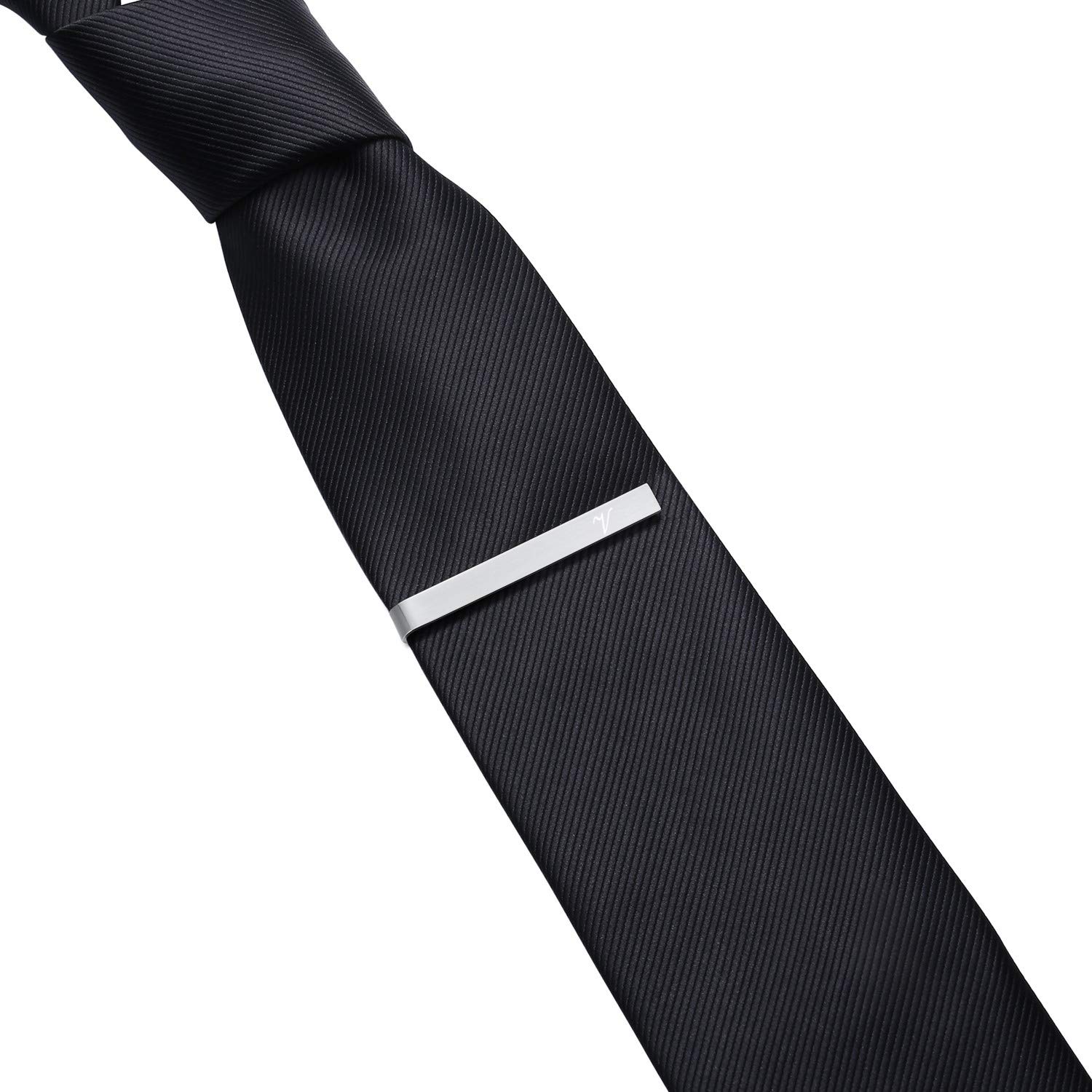 HONEY BEAR gemelli & Fermacravatta Uomo con Iniziali Alfabeto Lettera per Camicia Matrimonio Commercio Regalo,Argento Spazzolato