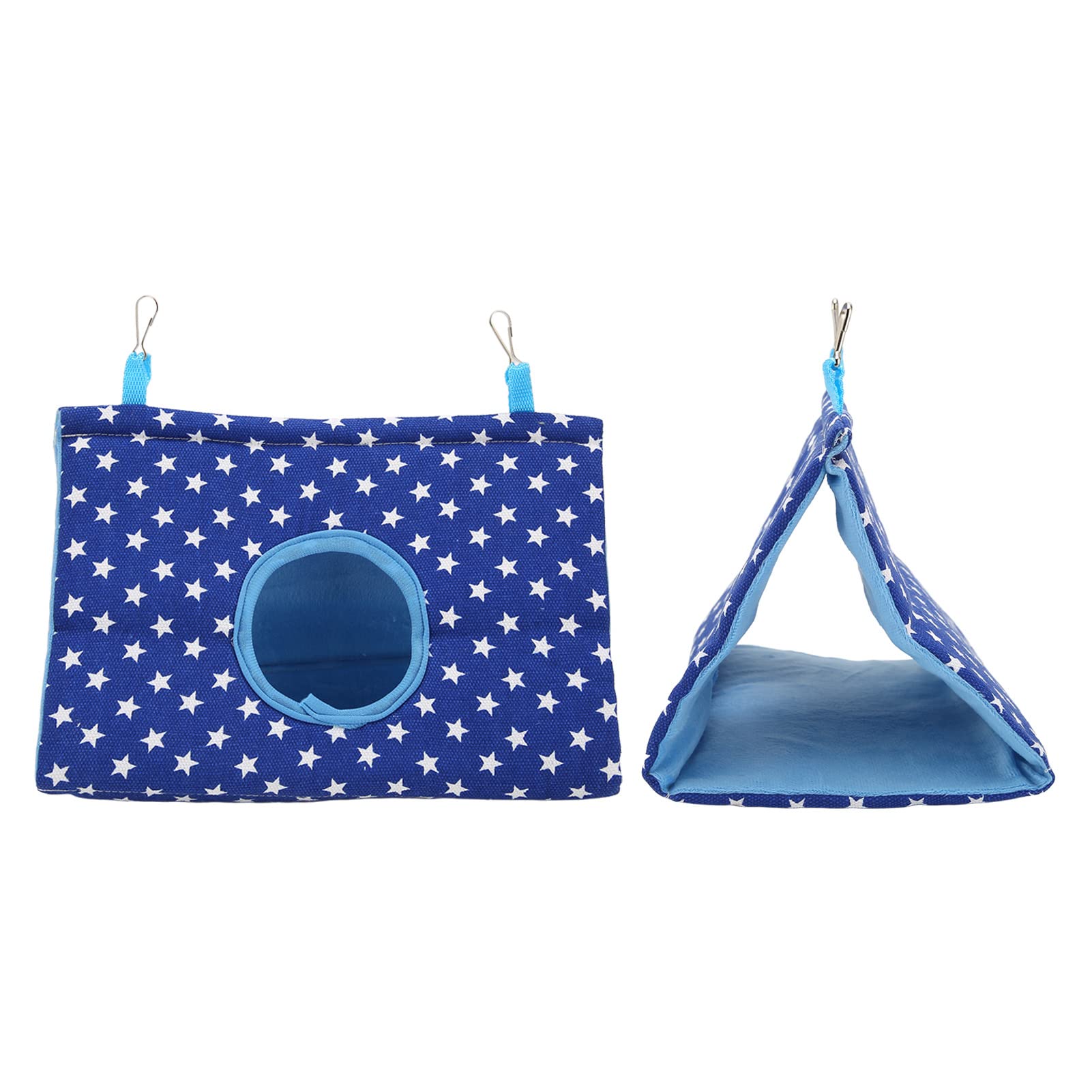 Tente Suspendue pour Oiseaux, Lit Hamac Confortable en Flanelle pour Perruches, Perruches, Sûr et Coupe-Vent, pour Se Reposer/Cacher/Jouer/Dormir, Toile/Flanelle/éponge (Tapez 2)