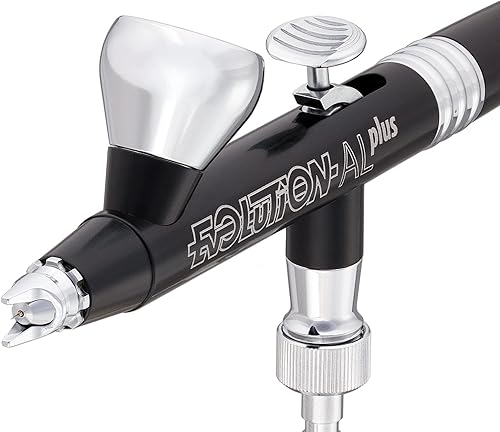 Miniatura 4 de Harder & Steenbeck Aerógrafo  Evolution ALplus  Dos en uno  Juego de boquillas de línea fina de 0,2 + 0.016 in  Cuerpo de aluminio  Sello resistente