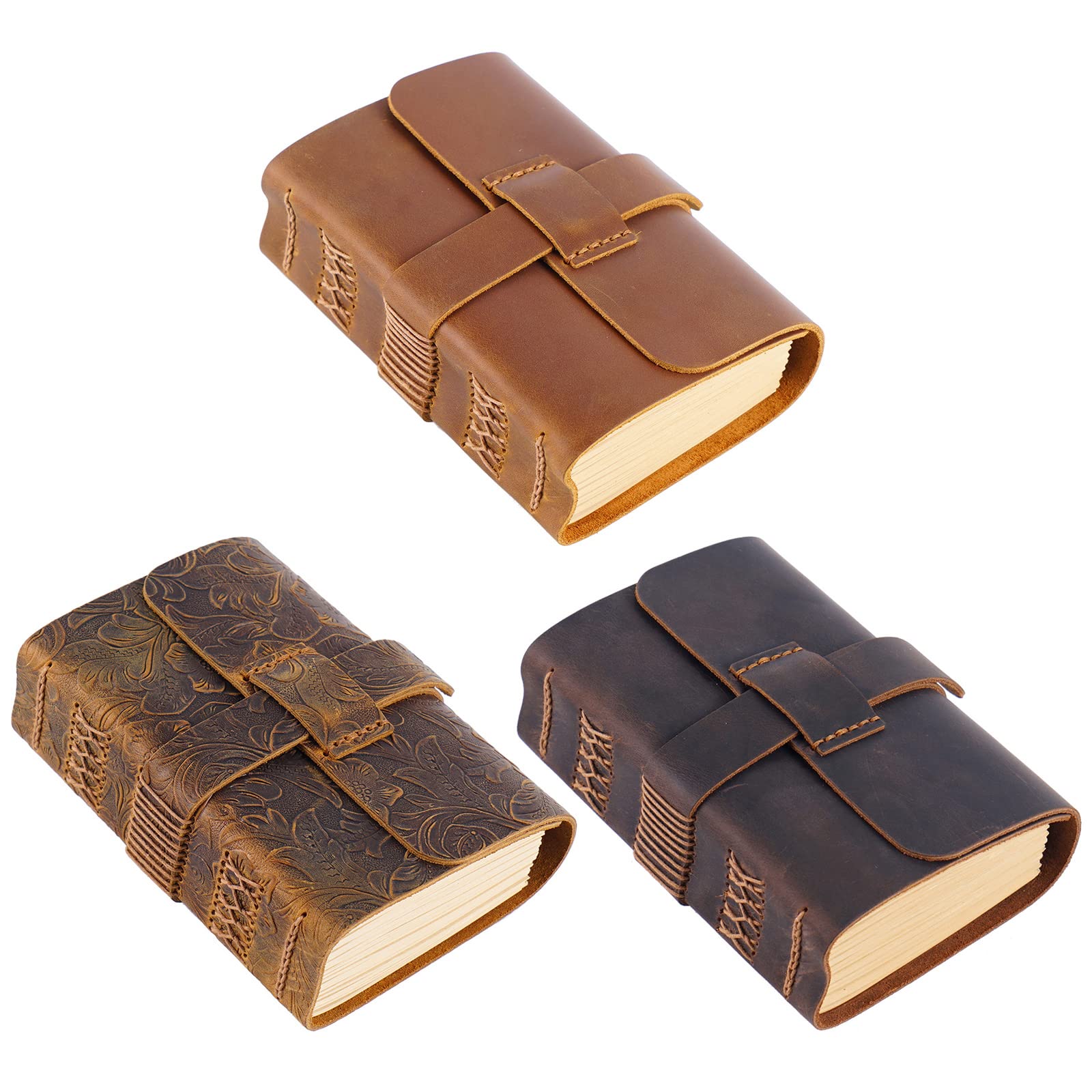 Notizbuch, Leder, Tagebuch, Notizblock, persönliches Tagebuch, dickes Skizzenbuch, leere Papiere für Schüler, Lehrer, Journaling, Leder Notizblockhalter, personalisierbar für Männer