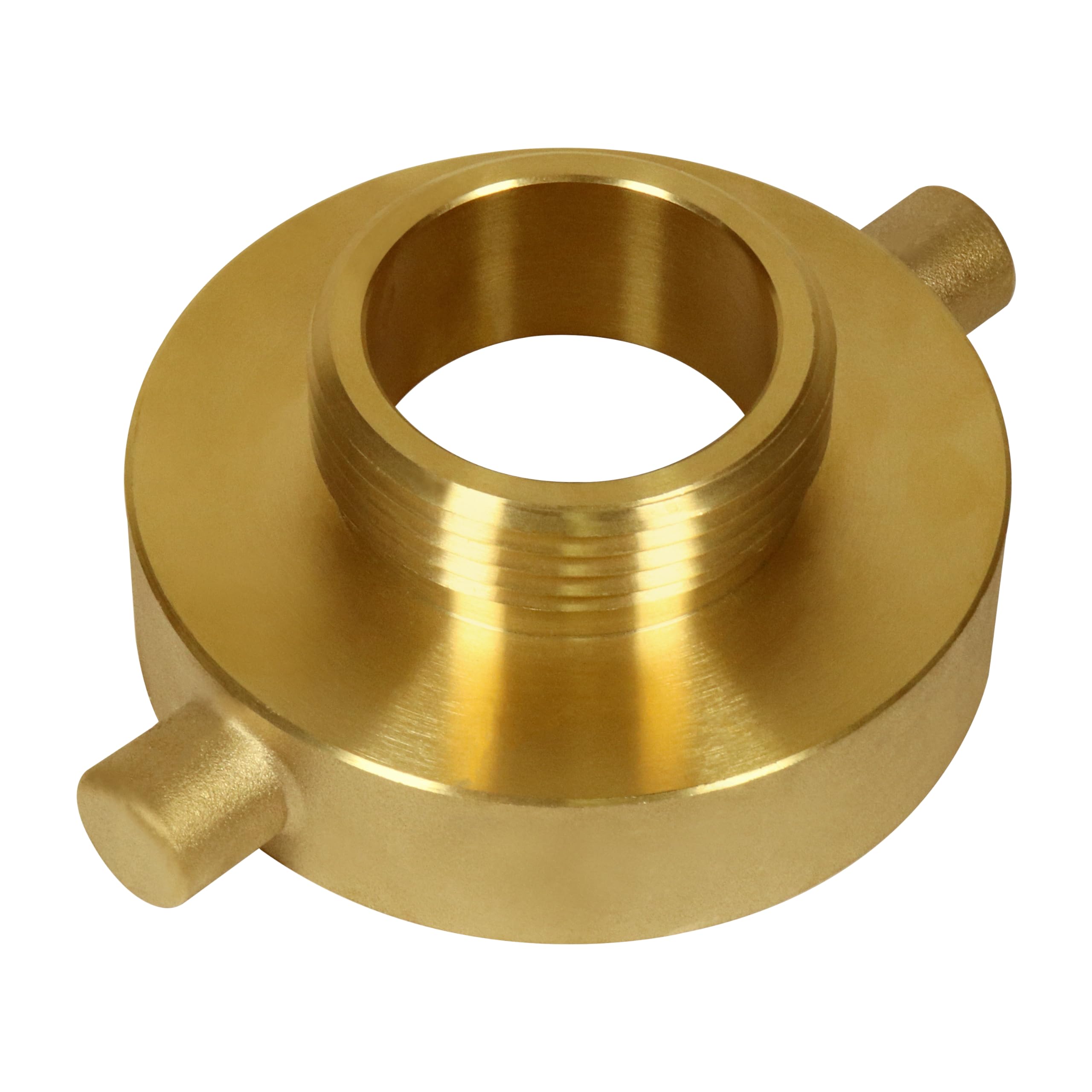 unrulysoul 2-1/2""NH NST Female x 1-1/2"" NPT Male Fire Hydrant Adapter, Fire Hydrant Hose Adapter Brass Fire Equipment for Fire Hose or Hydrant with
