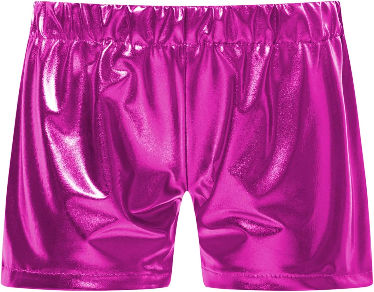 Girls Shiny Metallic Hip Hop Jazz Dance Shorts Kids Cheerleading Dancewear