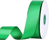 Vista 137 de Rollo de cinta de grogrén sólido YAMA de 5/8 pulgadas - 25 yardas para cintas de envolver regalos, blanco