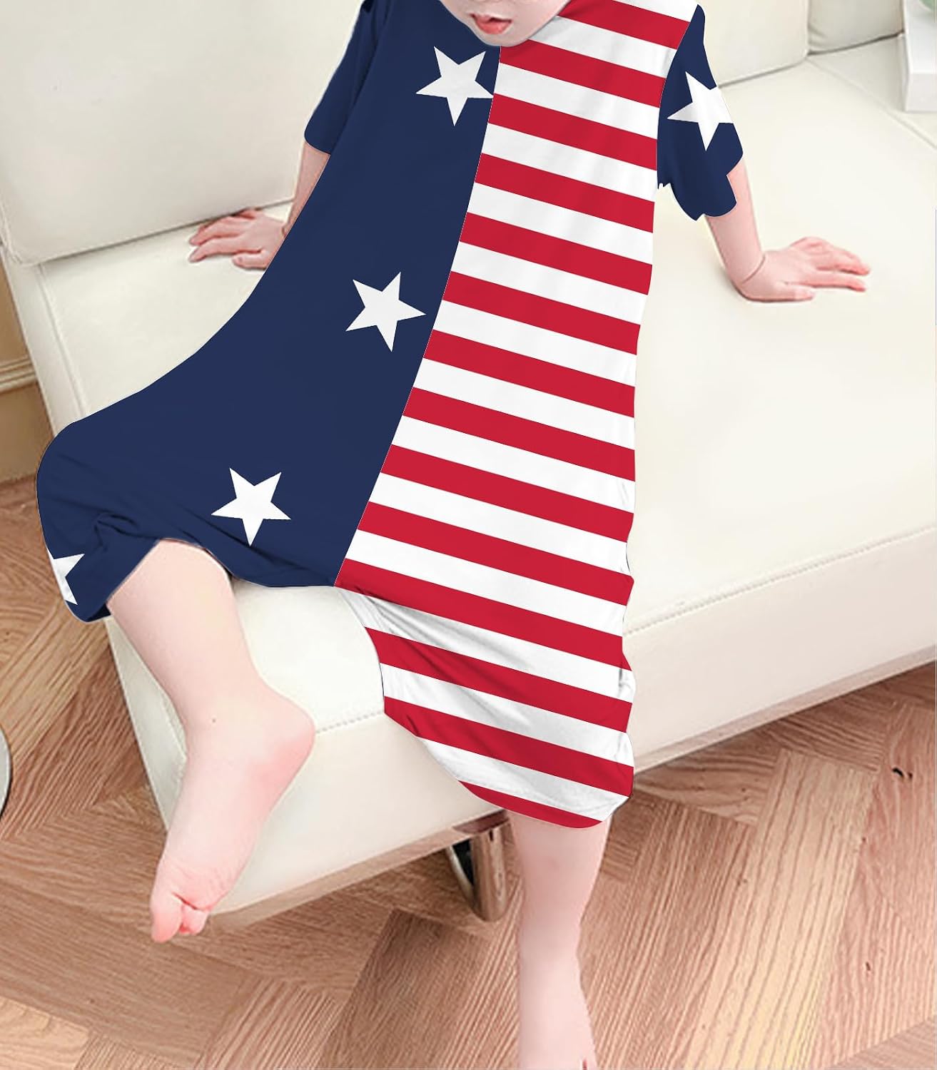 Umeyda Little Baby Boys Girls Footless Pajamas Modal Short Sleeve Toddler Romper Jumpsuit Sleep and Play