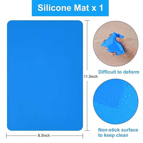 Miniatura 6 de Juego de herramientas de 36 tazas medidoras de resina de silicona, tazas medidoras de silicona de 3.3 fl oz, tazas de mezcla de silicona, pipetas de