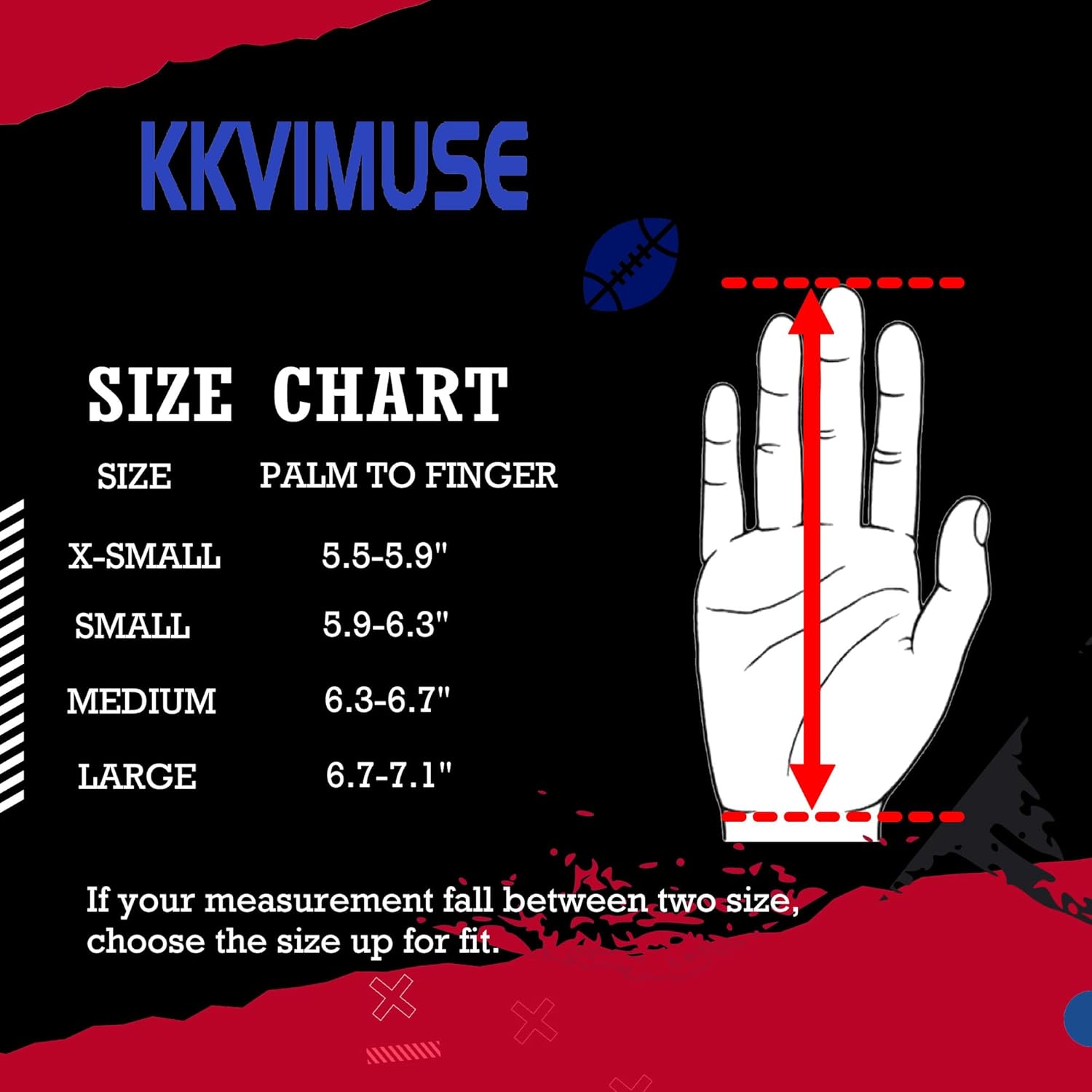 Youth Football Gloves, Sticky Kids Football Receiver Gloves, Flag Football Gloves Gifts for Boys Girls - Image 5