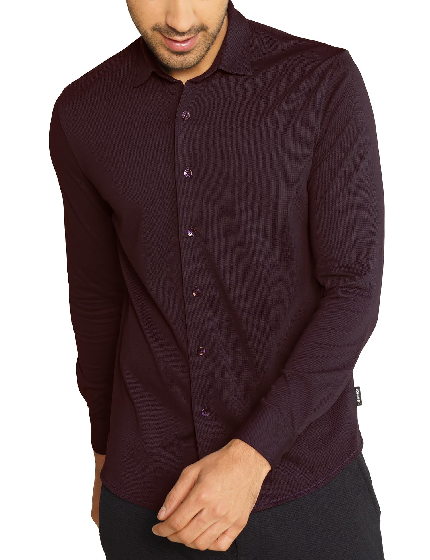 damensch Men Cotton Blend Regular Constant All-Degree Shirt Full Sleeve, Pique Textured, Thermoregulating Casual, Recycled Fabric Stylish Shirts-picture-30