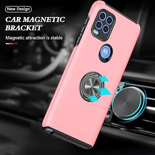 Miniatura 6 de Funda para Moto G Stylus 5G, Motorola G Stylus 5G con película nano a prueba de explosiones 2 unidades, funda invisible doble a prueba de golpes de