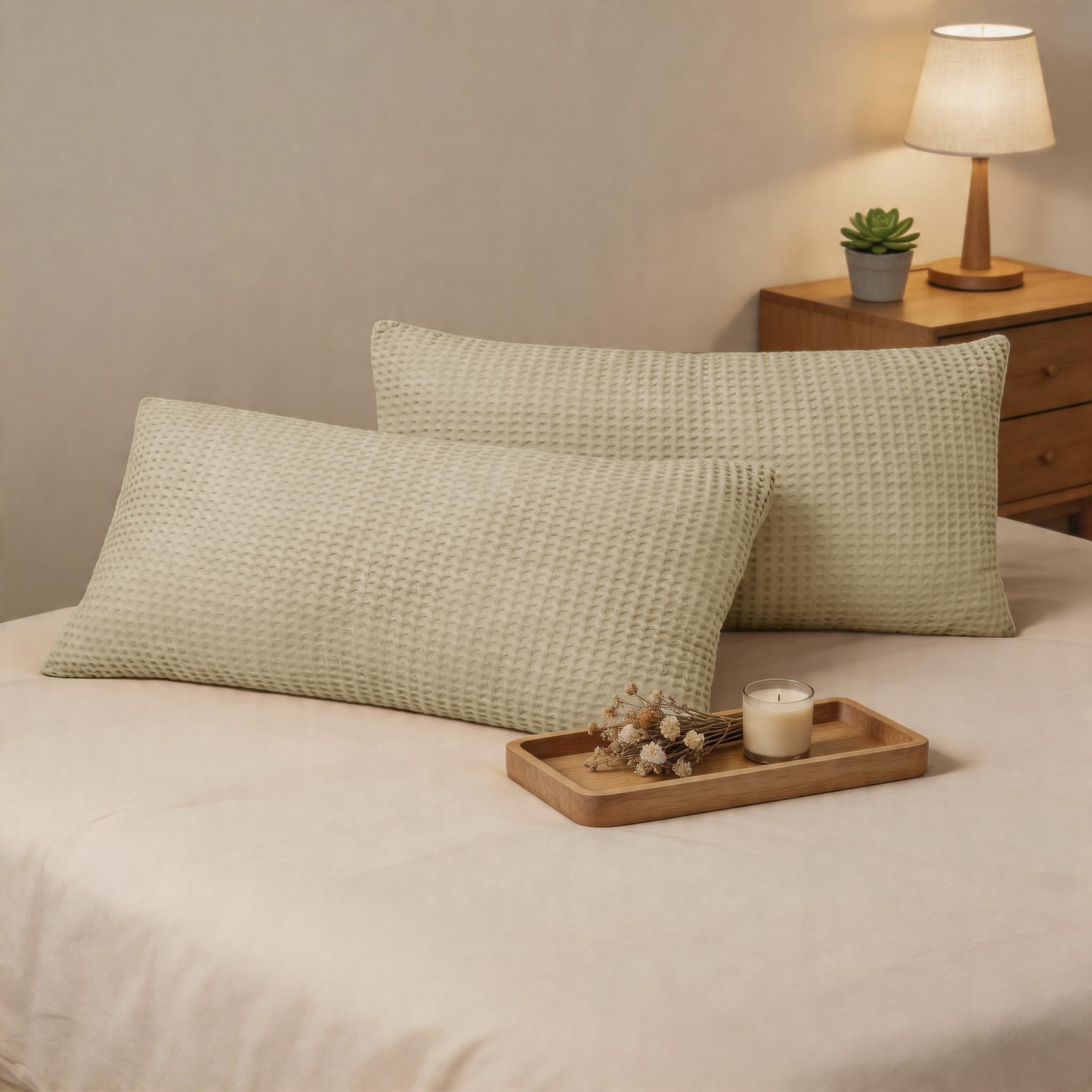 CHUFFED Cotton Waffle Pillowcase
