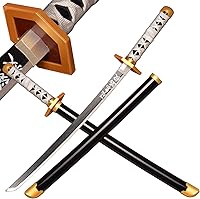 Vista 14 de Espada Katana SV Anime Demon Slayer de 31 Pulgadas, Espada Decorativa Coleccionable para Cosplay, Varias Estilos Disponibles