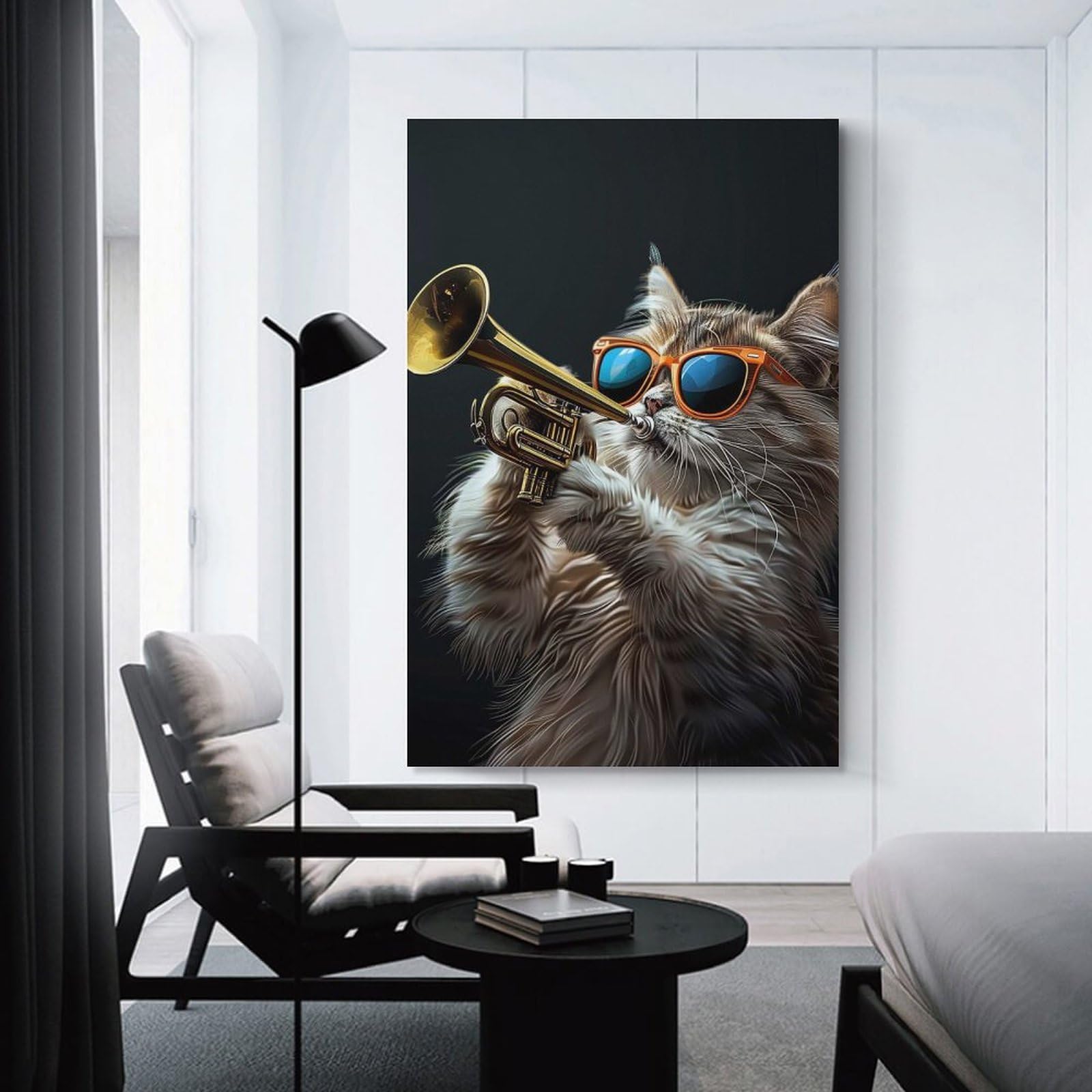 Junmoney Persian Trumpet Room Decor Wall Art, 16x24inch(40x60cm), for Bedroom Walls, Guest Spaces Or Lounges, Stylish Decor for A Restful Room Update