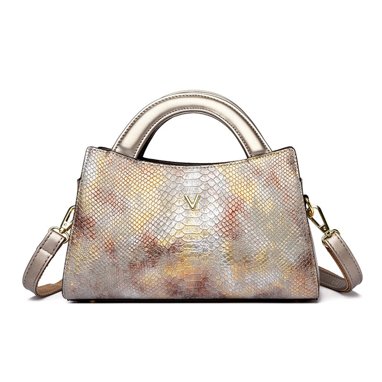 BHUJIA Bolsos De Mujer, Bolsos Cruzados De Un Hombro Para Mujer, Bolsos De Mamá De Mediana Edad Con Patrón De Piel De Serpiente, Bolsos De Comercio Exterior